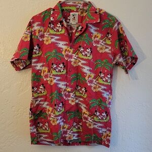 Mickey Mouse Hawaiian Shirt Size Small